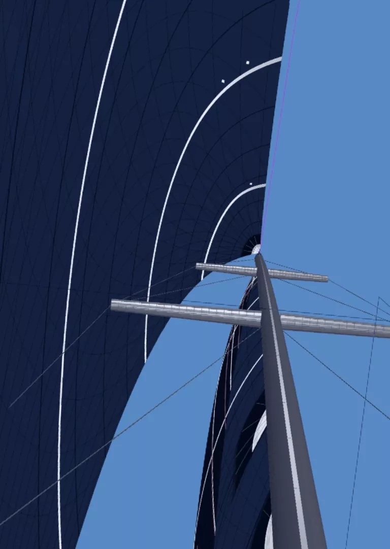 3D-Darstellung Segel