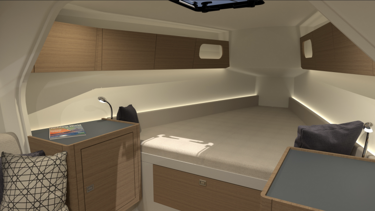 saffier 38 bugkabine stauraum